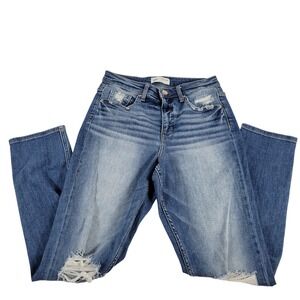 BKE Mom‎ Jean High Rise Distressed Denim Womens Size 26